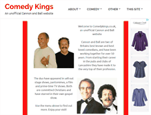 Tablet Screenshot of comedykings.co.uk